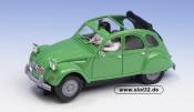Citroen 2CV cabrio  green
